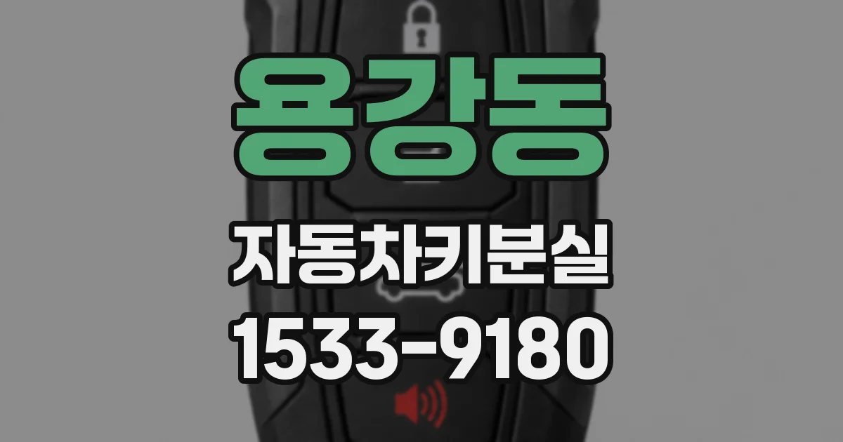 용강동 자동차키분실