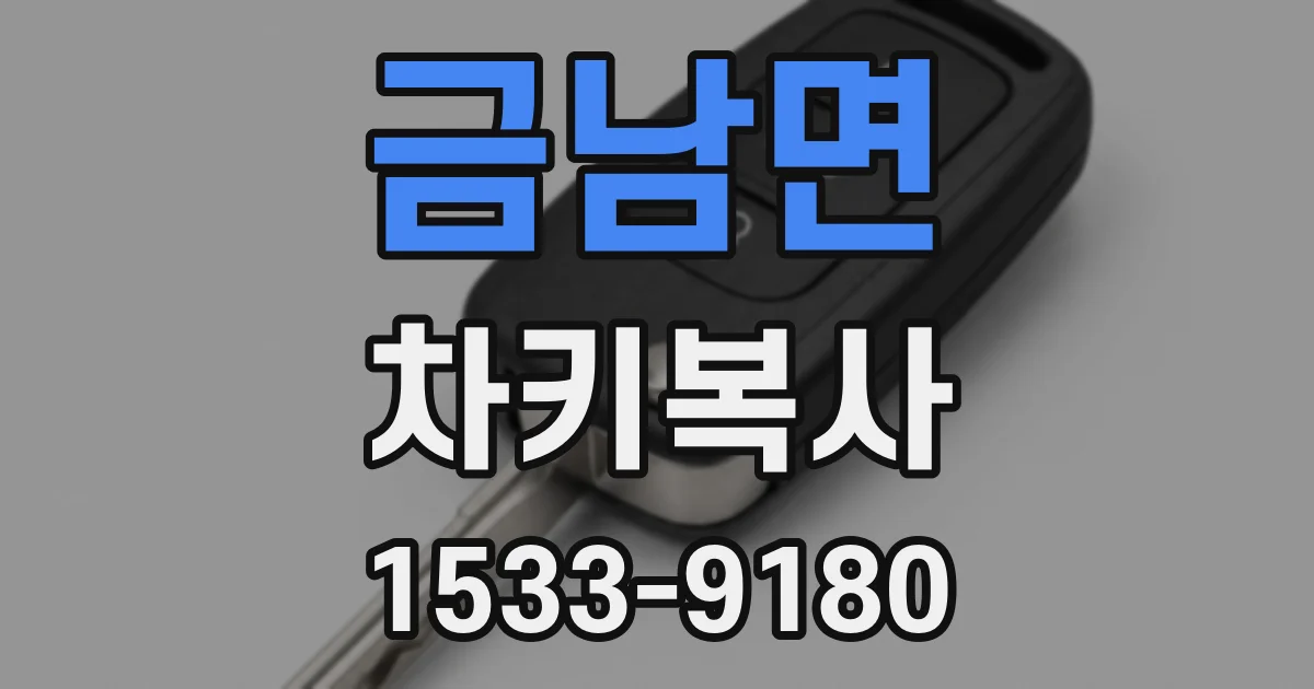 금남면 차키복사
