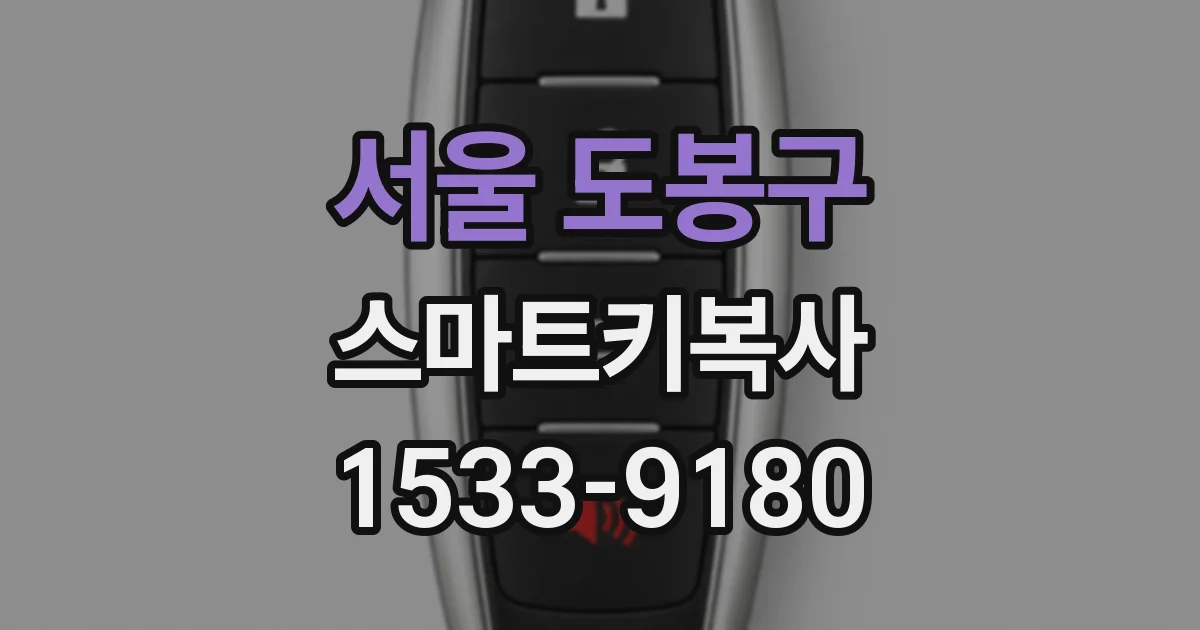 서울 도봉구 스마트키복사