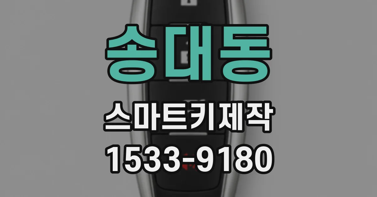 송대동 스마트키제작