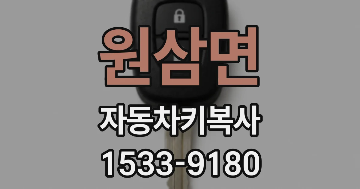 원삼면 자동차키복사