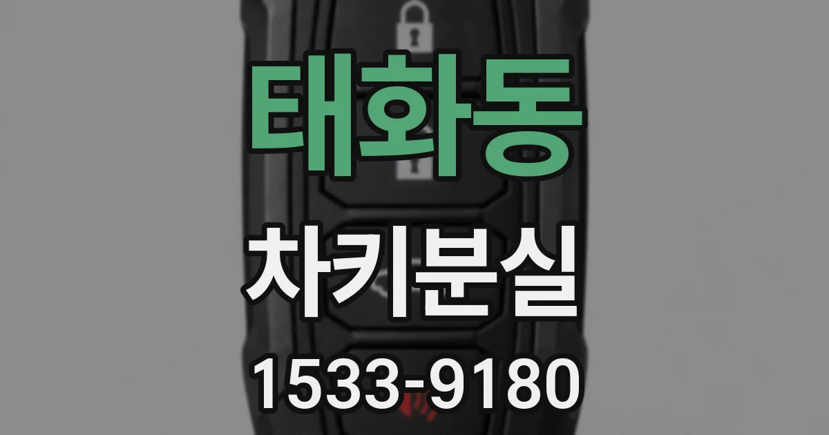 태화동 차키분실