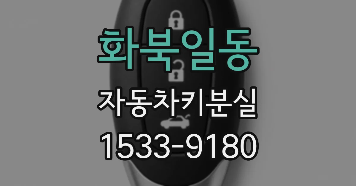 화북일동 자동차키분실