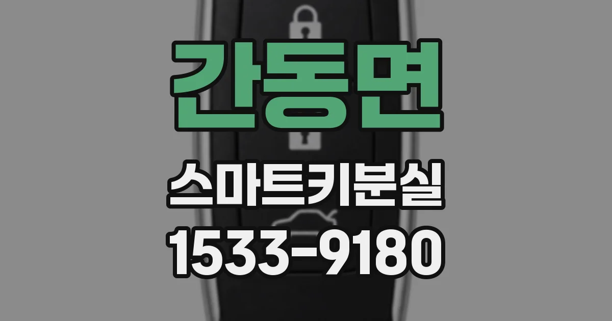 간동면 스마트키분실