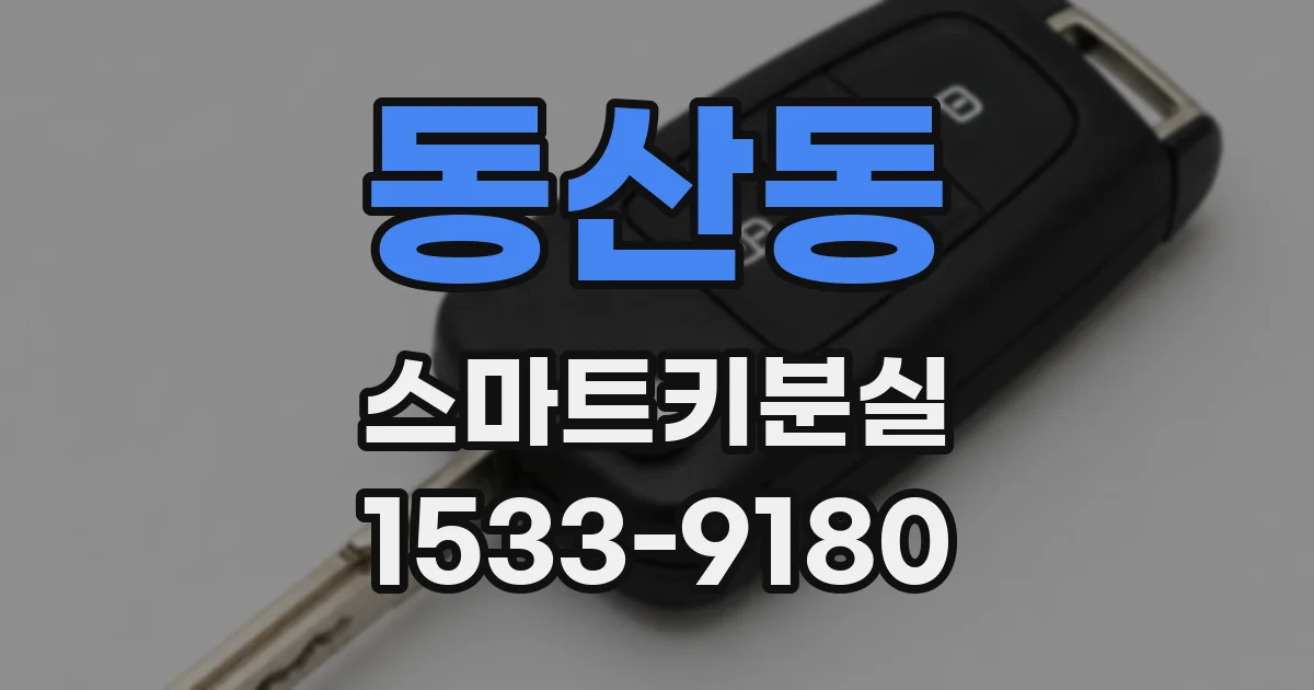 동산동 스마트키분실