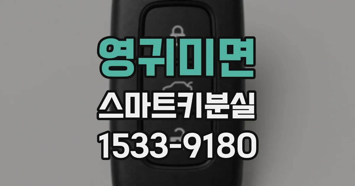영귀미면 스마트키분실