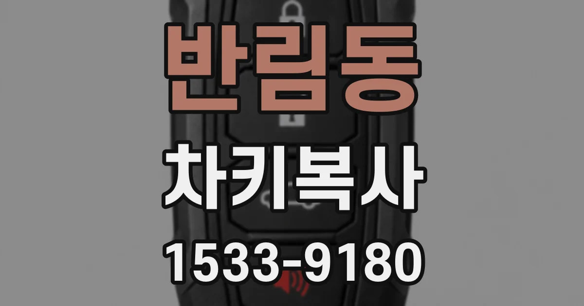 반림동 차키복사