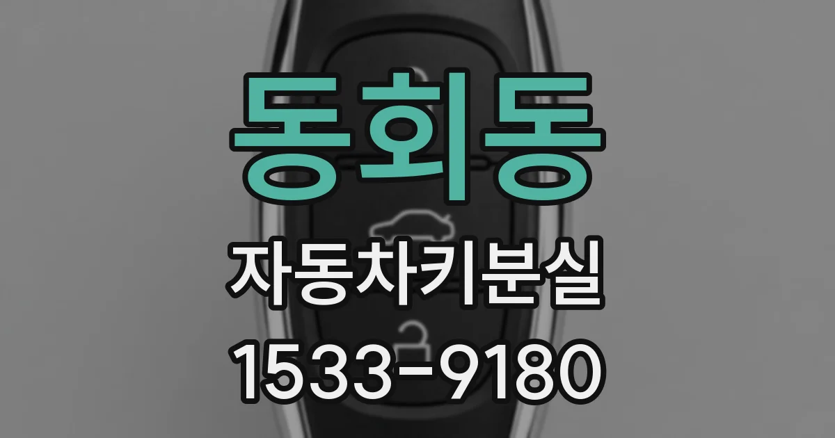 동회동 자동차키분실