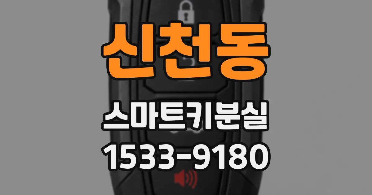 신천동 스마트키분실