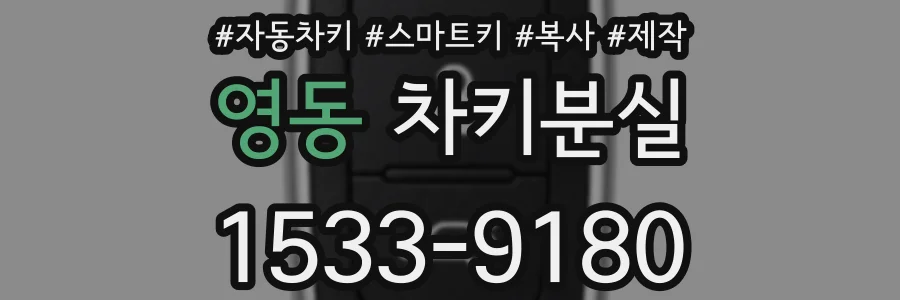 영동 차키분실