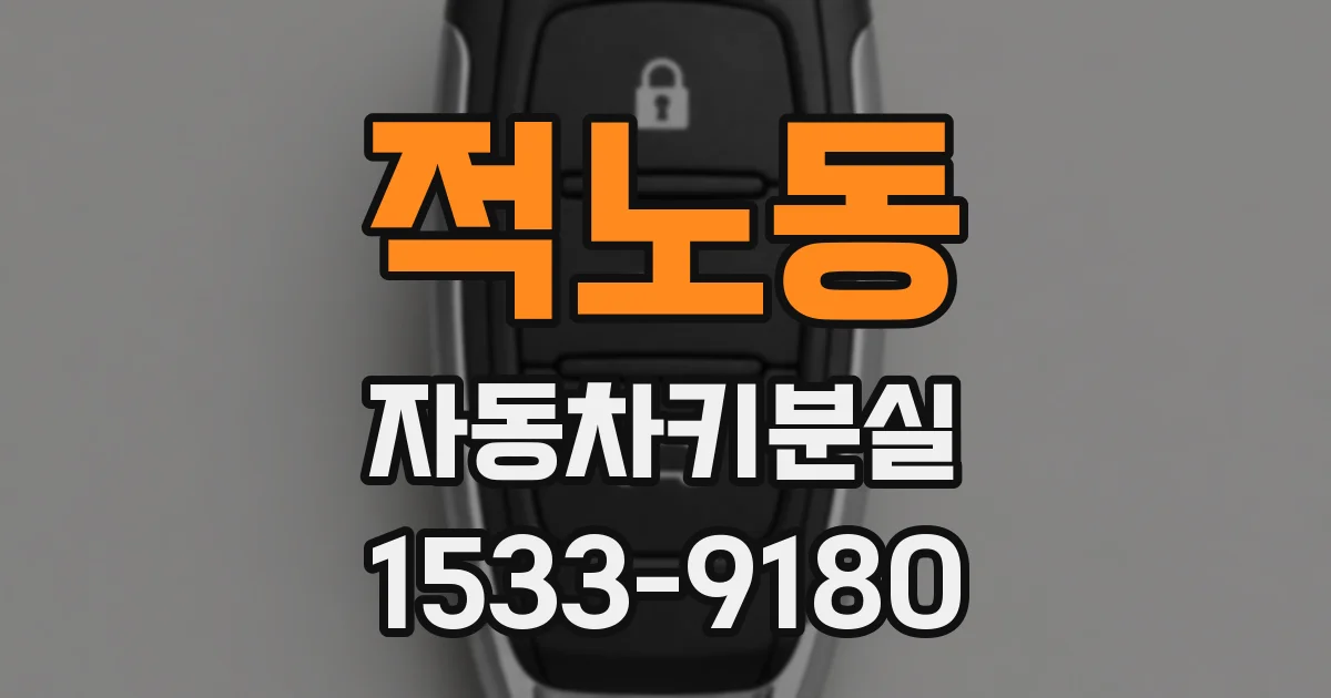 적노동 자동차키분실