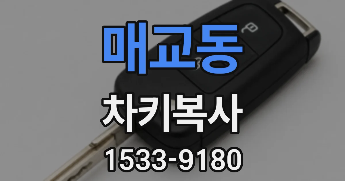 매교동 차키복사