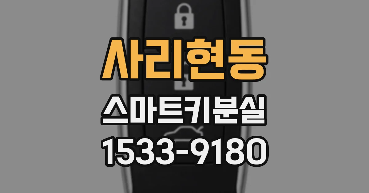 사리현동 스마트키분실