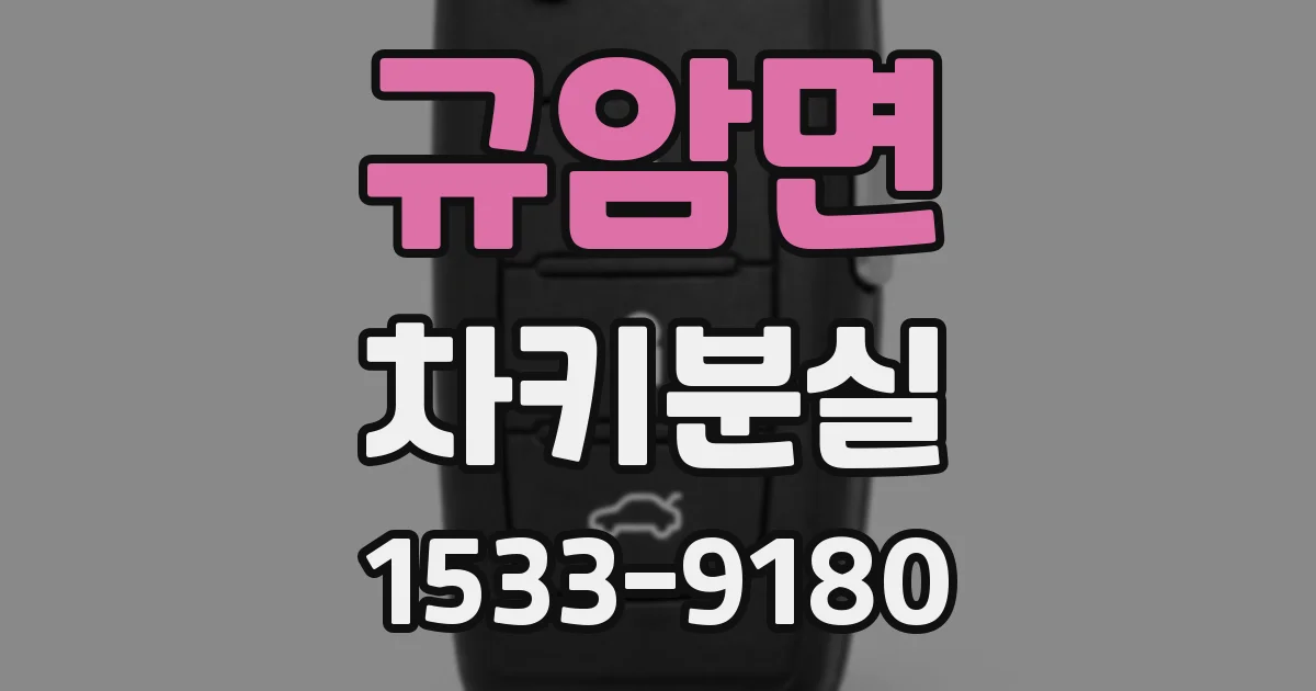 규암면 차키분실