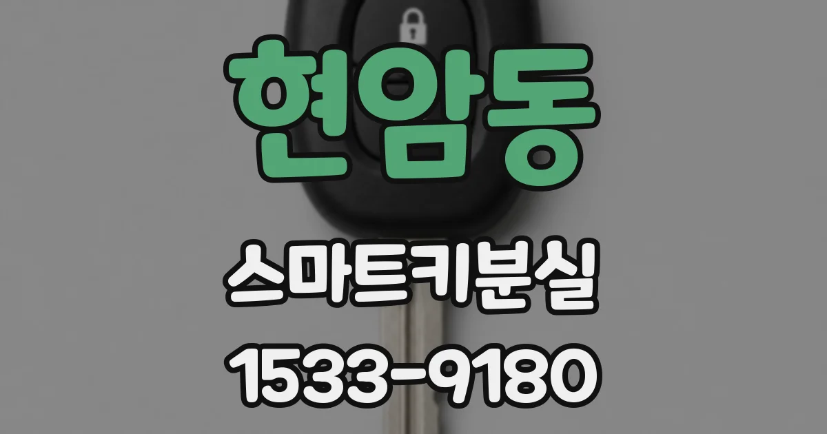 현암동 스마트키분실
