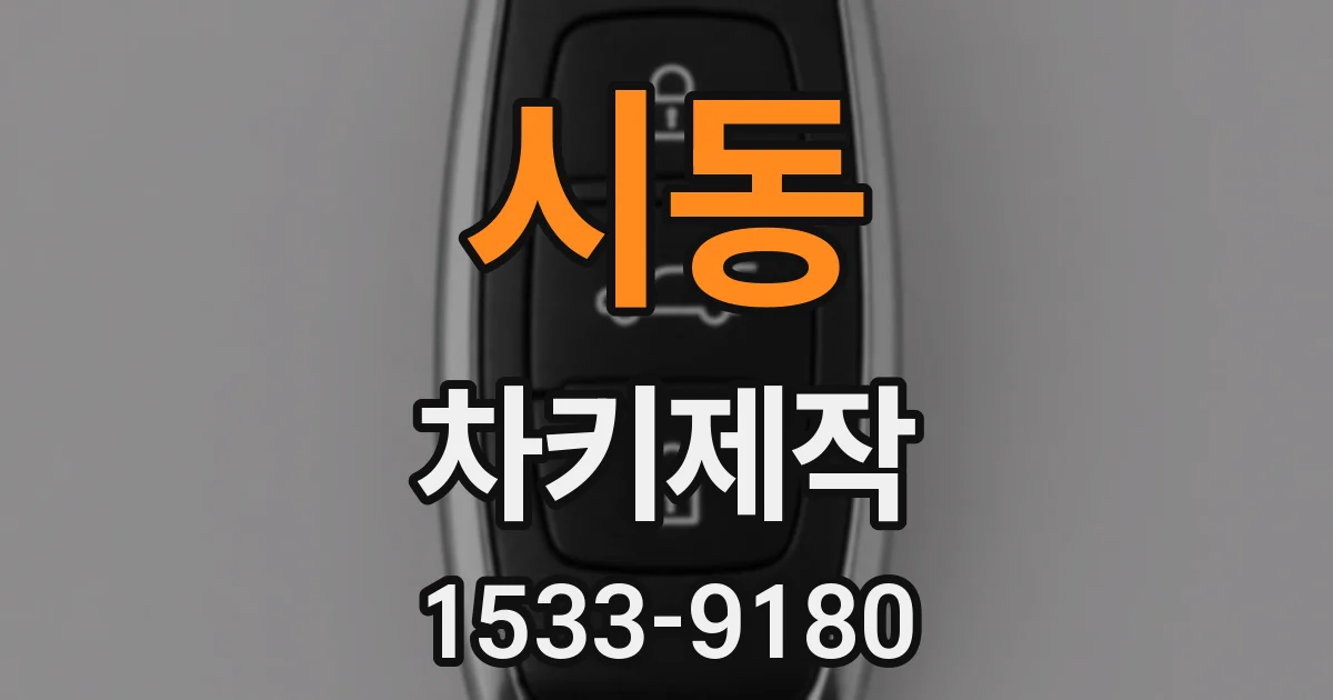 시동 차키제작