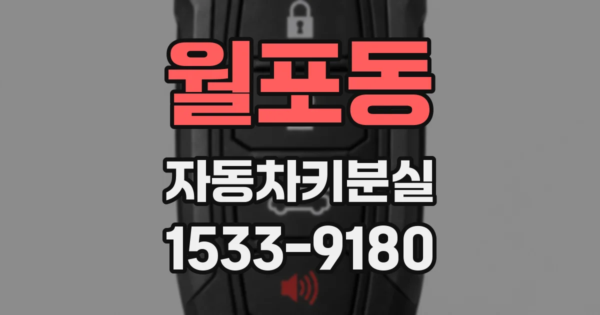 월포동 자동차키분실
