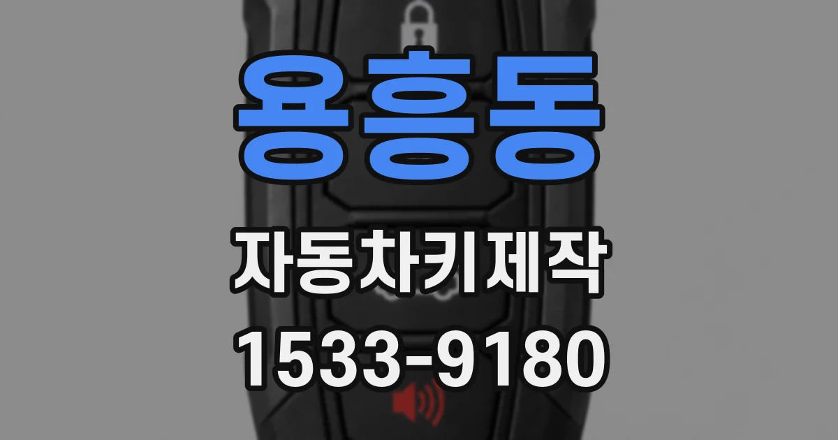 용흥동 자동차키제작