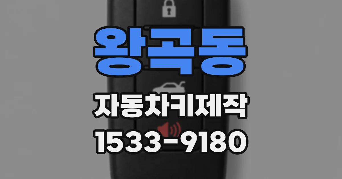왕곡동 자동차키제작