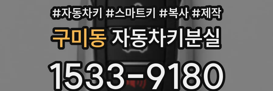 구미동 자동차키분실