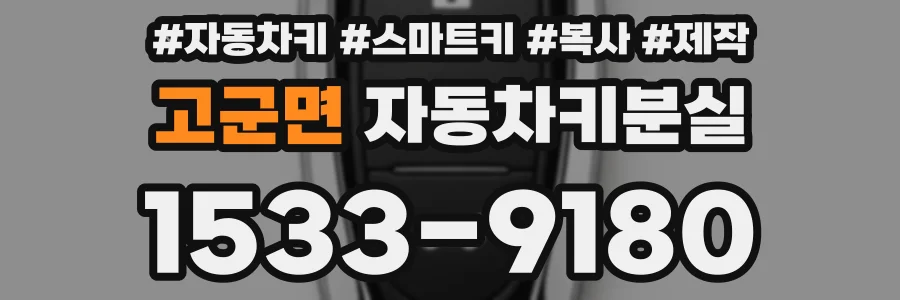 고군면 자동차키분실