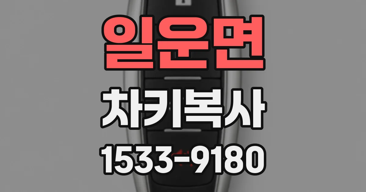 일운면 차키복사