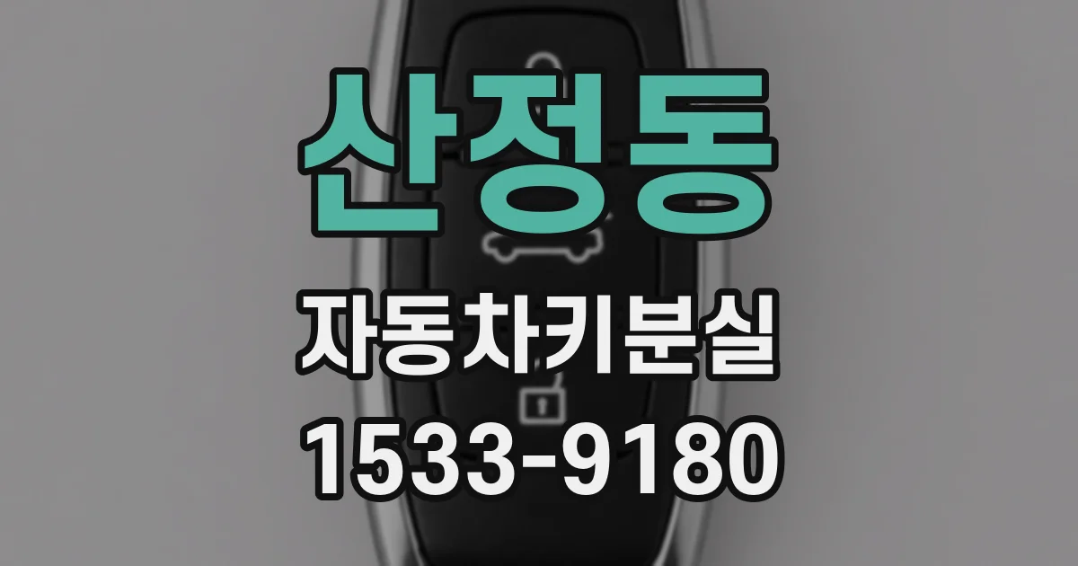 산정동 자동차키분실