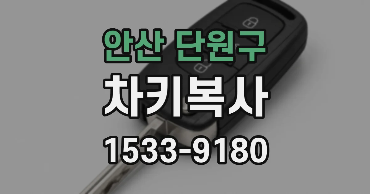 안산 단원구 차키복사