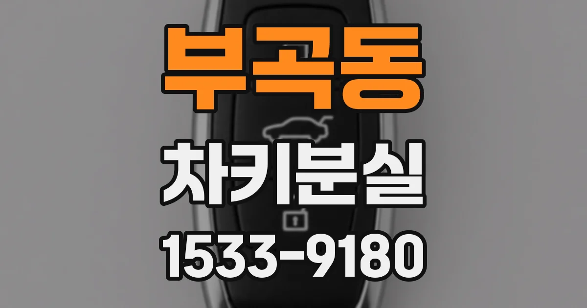 부곡동 차키분실