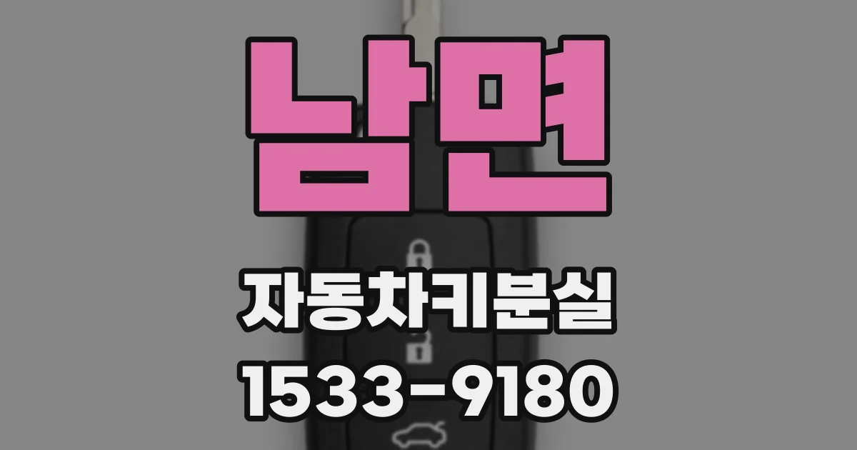 남면 자동차키분실