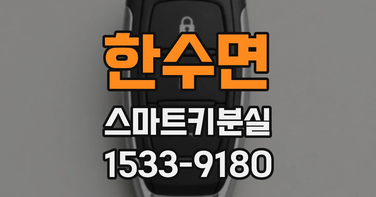 한수면 스마트키분실