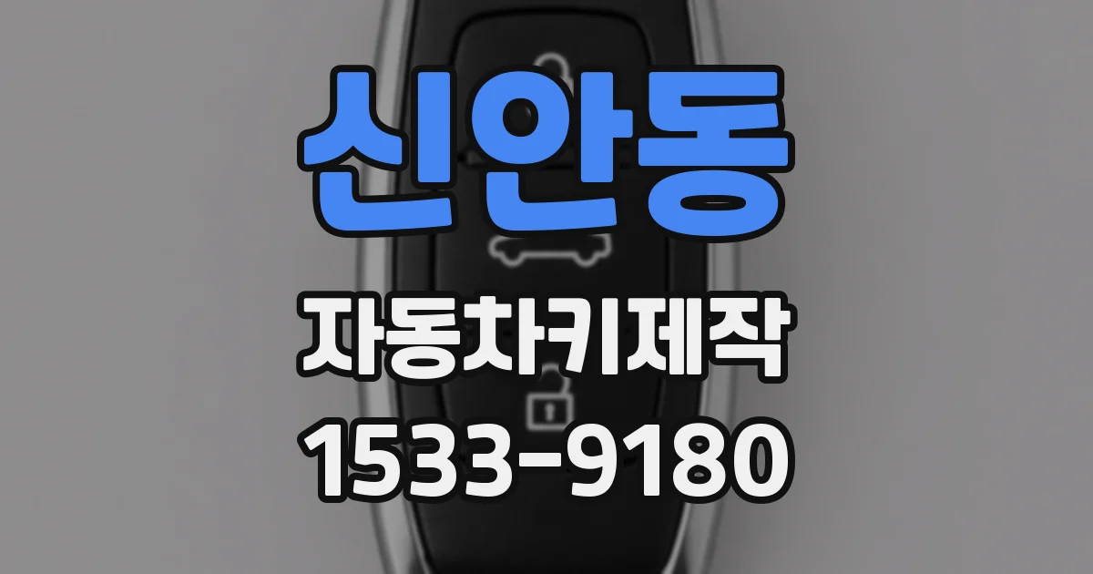 신안동 자동차키제작