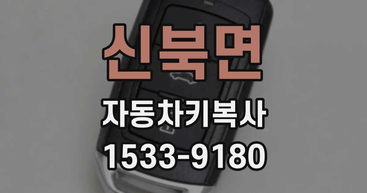 신북면 자동차키복사