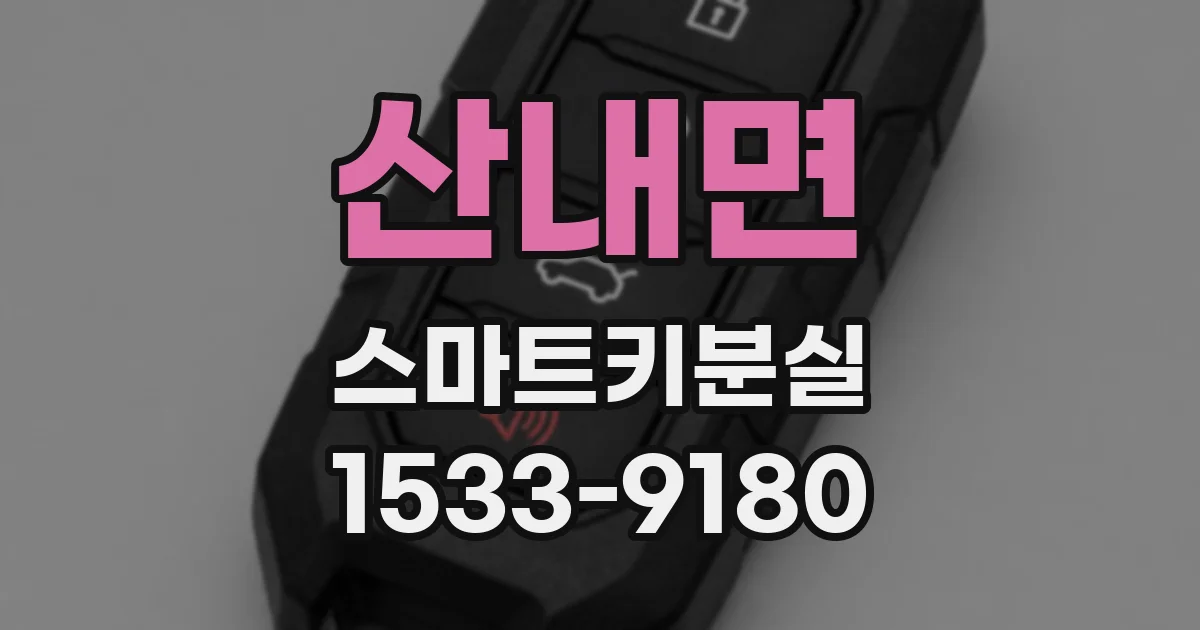 산내면 스마트키분실