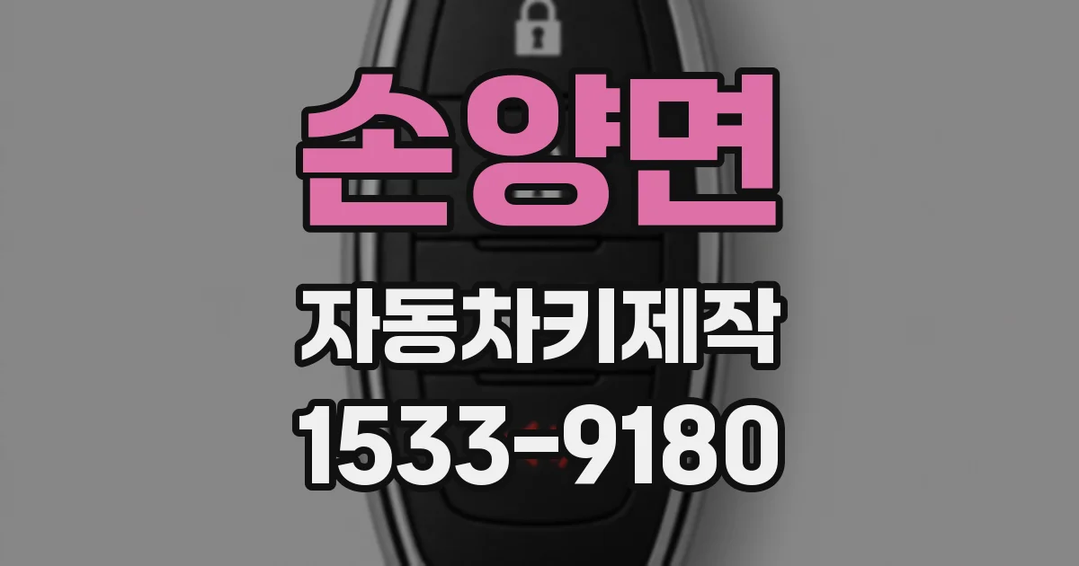손양면 자동차키제작