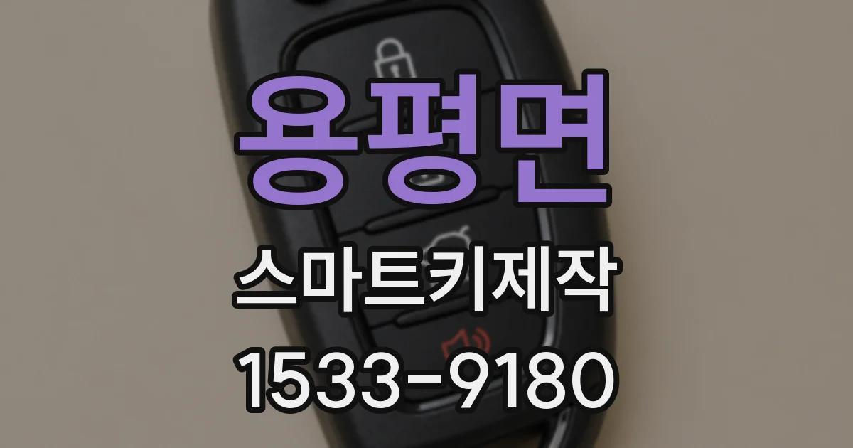 용평면 스마트키제작