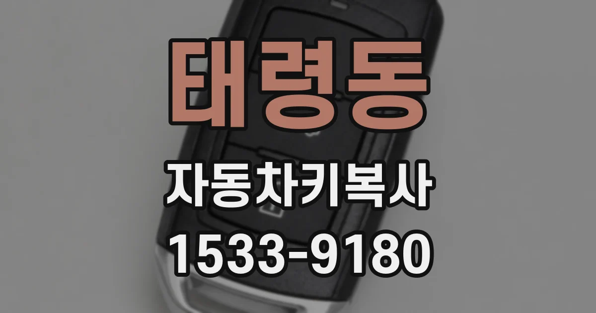태령동 자동차키복사