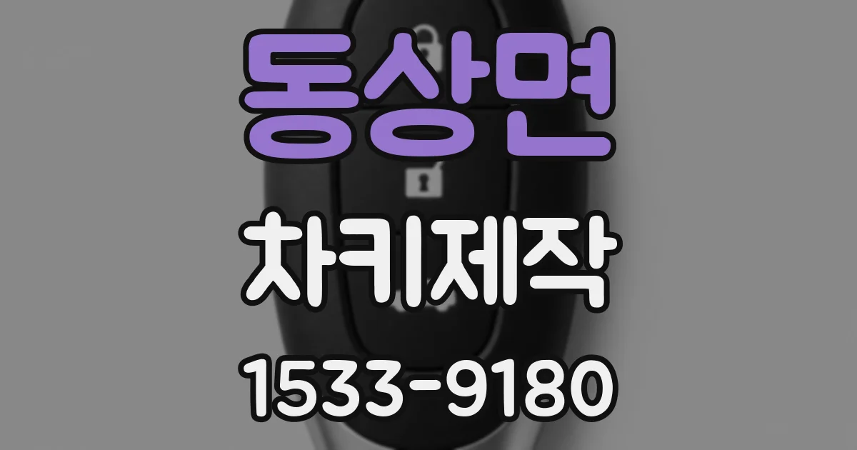 동상면 차키제작