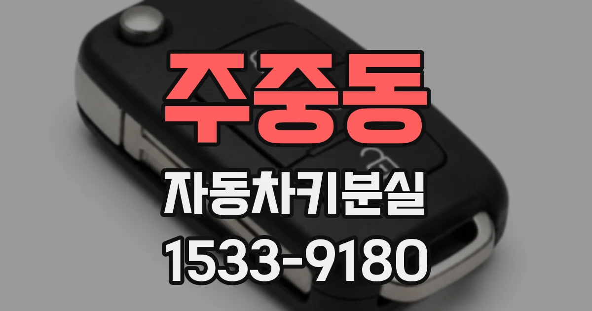 주중동 자동차키분실