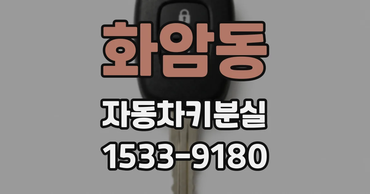 화암동 자동차키분실