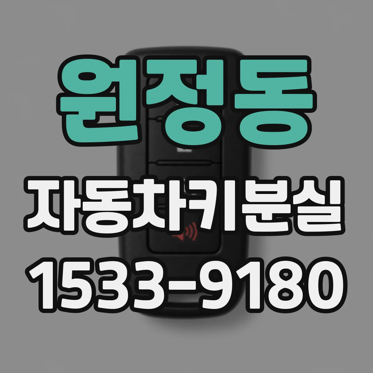 원정동 자동차키분실