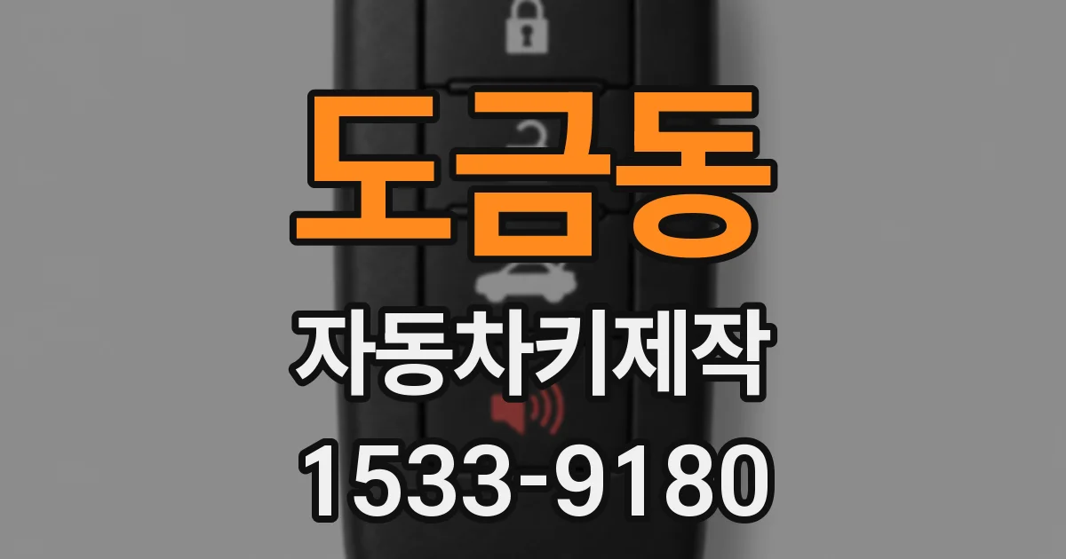 도금동 자동차키제작