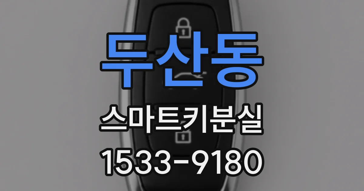 두산동 스마트키분실