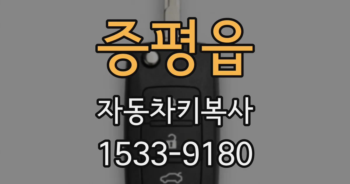 증평읍 자동차키복사