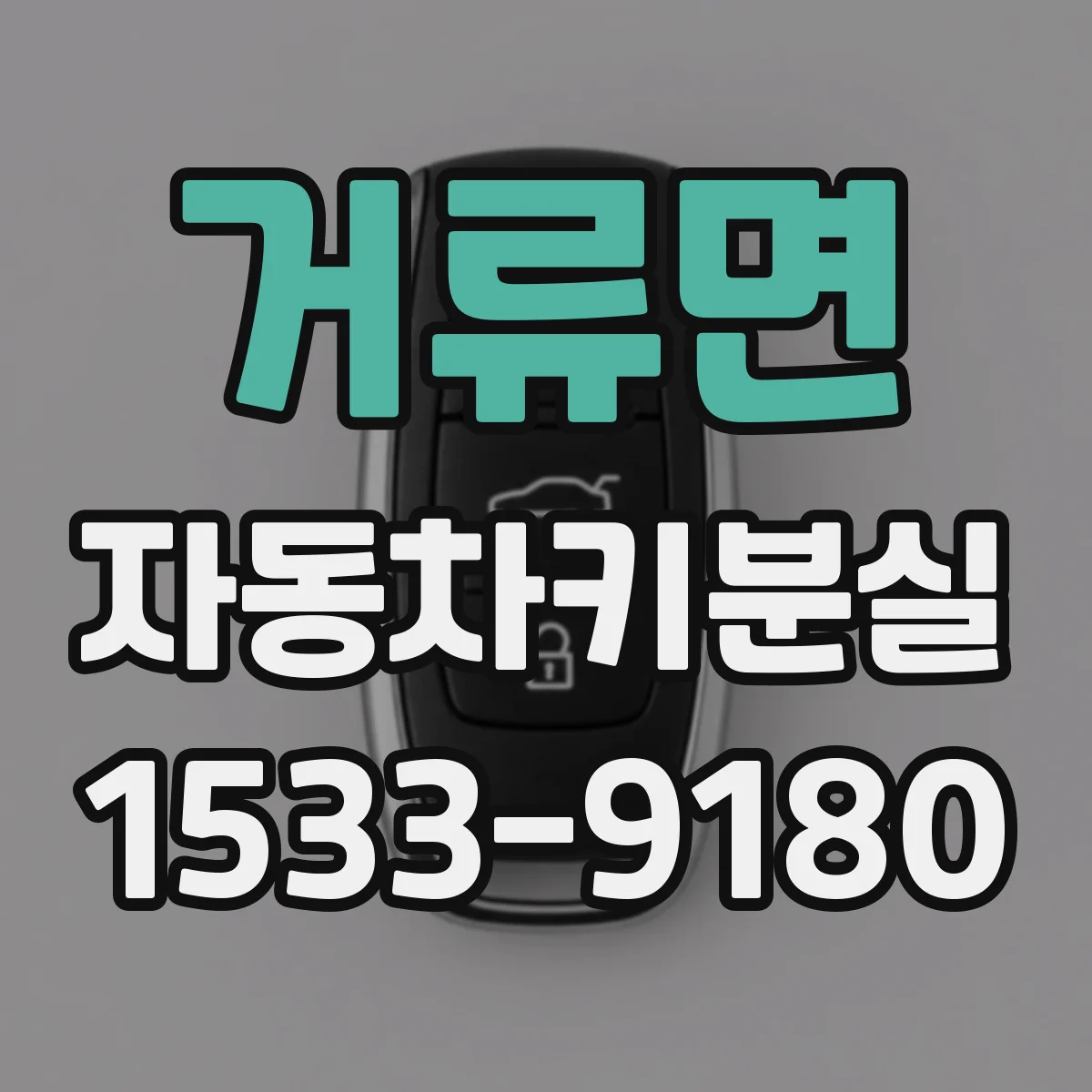 거류면 자동차키분실