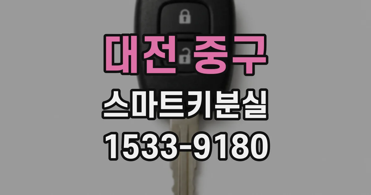 대전 중구 스마트키분실