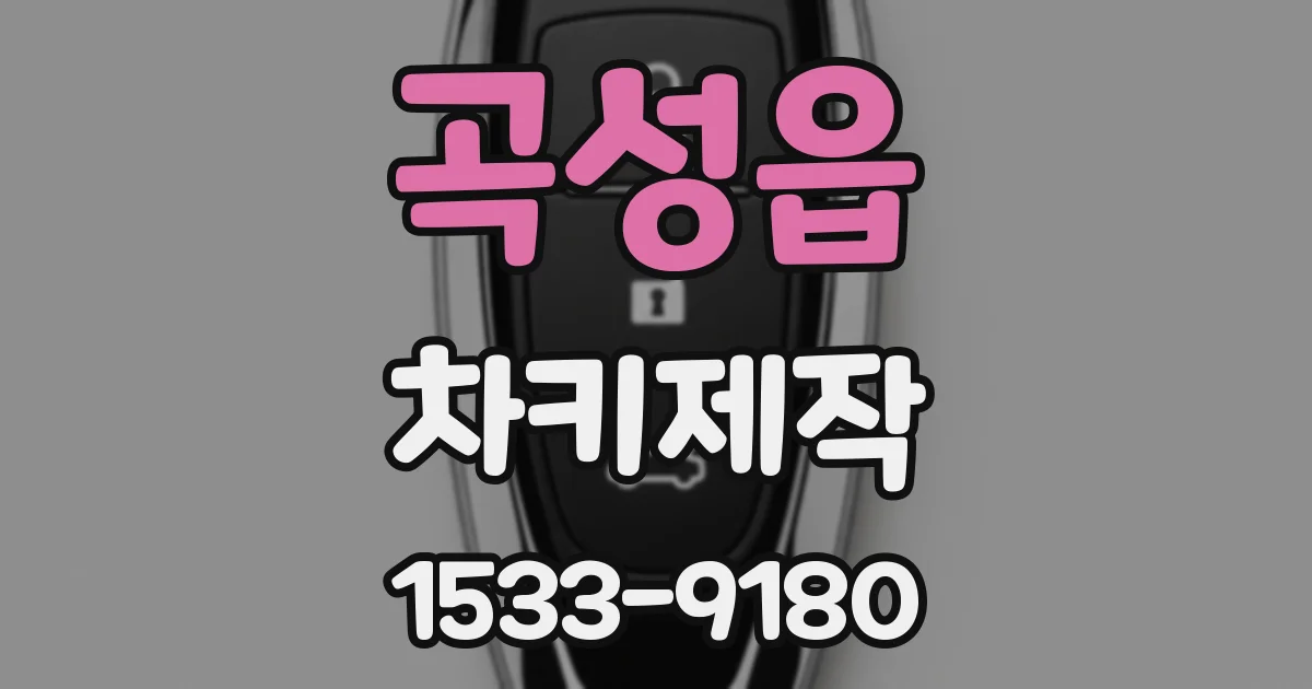 곡성읍 차키제작