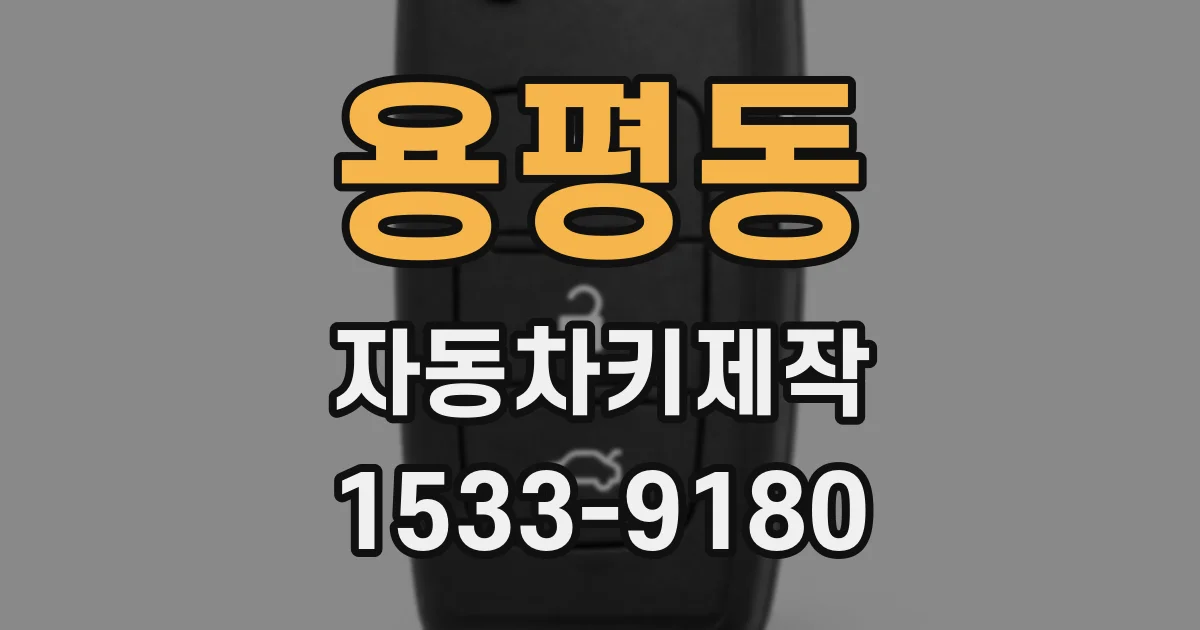 용평동 자동차키제작