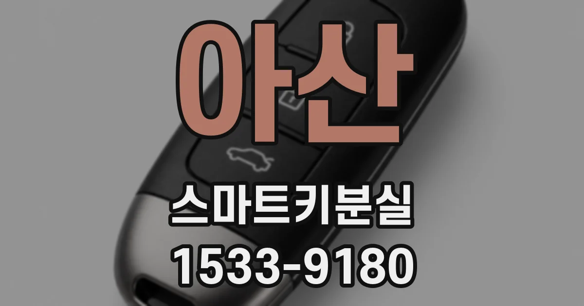 아산 스마트키분실