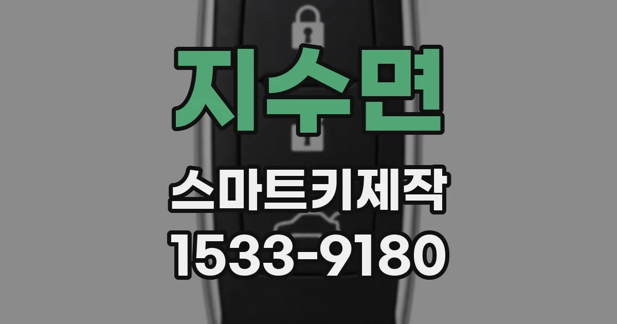 지수면 스마트키제작